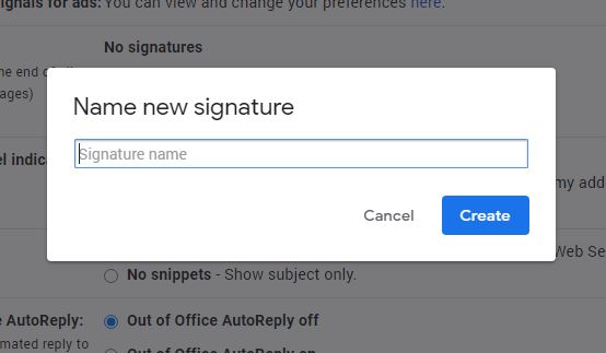 How to add Signature in Gmail 